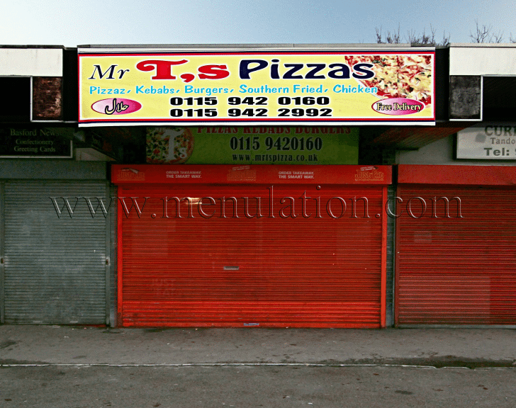 Photo of Mr T's Pizzas; pizzas, kebabs and fast food takeaway and delivery in Old Basford, Nottingham