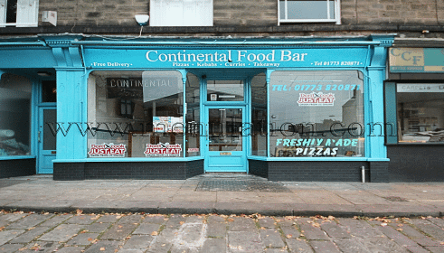 Photo of Continental Food Bar curry, pizza and kebab takeaway in Belper, Derbyshire DE56 1FZ