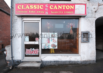 Classic Canton Chinese takeaway in Ripley