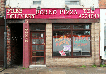 Forno Pizza takeaway on Chilwell Road in Beeston near Nottingham