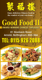 Menu for Good Food 2 in Arnold near Nottingham