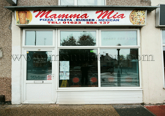 Mamma Mia pizza and fast food takeaway in Stanton Hill