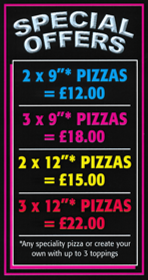 Takeaway menu for Mister Pizza on Wollaton Road in Nottingham NG8 1HJ
