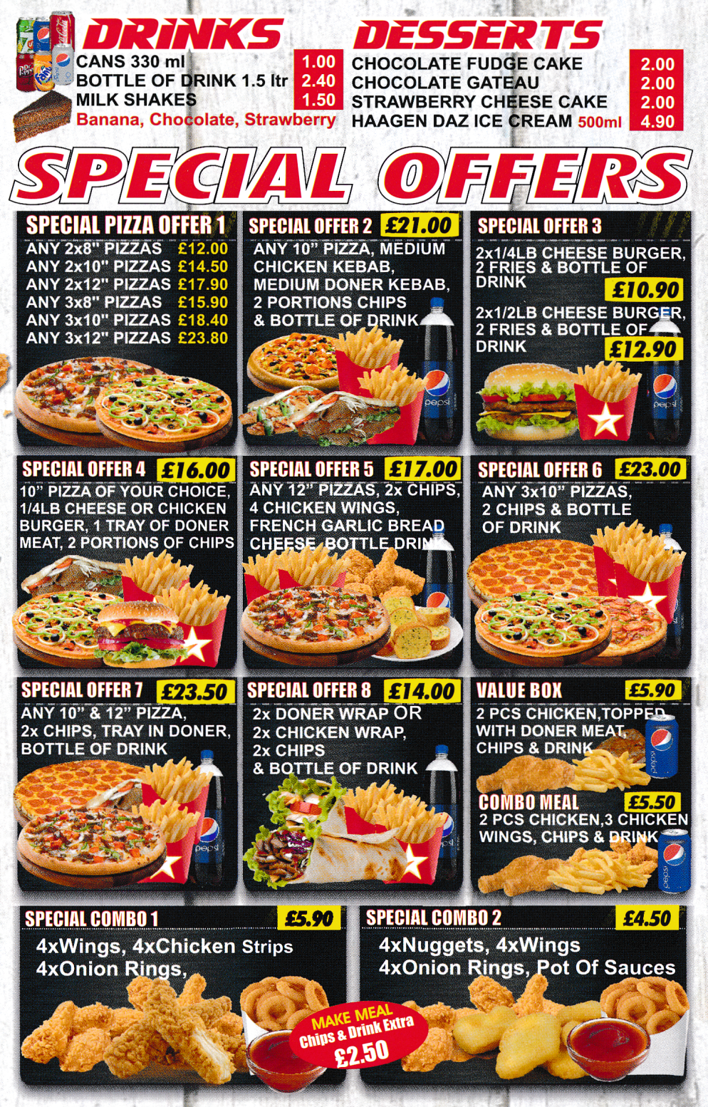 Menu for Pizza Bella - Special Offers, Pizza offers.. Pizza Bella on Bath Street in Ilkeston