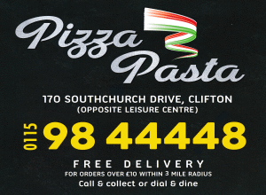 Menu for Pizza Pasta - pizzas, kebabs, burgers, pasta takeaway and delivery in Clifton near Nottingham