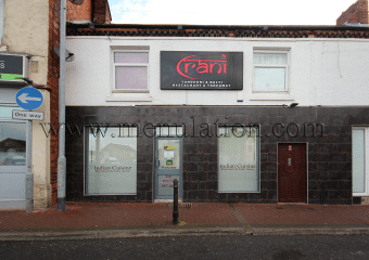 Rani Indian restaurant and takeaway in Huthwaite