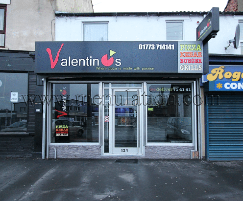 Photo of Valentino's Pizza takeaway in Langely Mill