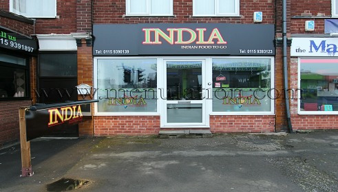 Photo of India; Indian food takeaway in Sandiacre near Nottingham