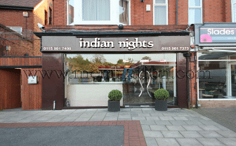 Indian Nights Indian takeaway in West Bridgford near Nottingham