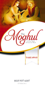 Menu for The Moghul Indian takeaway on Wolds Drive in Keyworth near Nottingham NG12 5FT